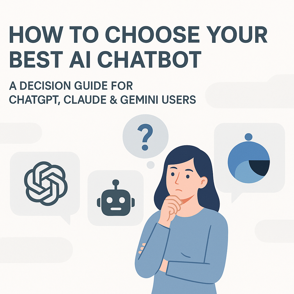 How to Choose Your Best AI Chatbot: A Decision Guide for ChatGPT, Claude & Gemini Users