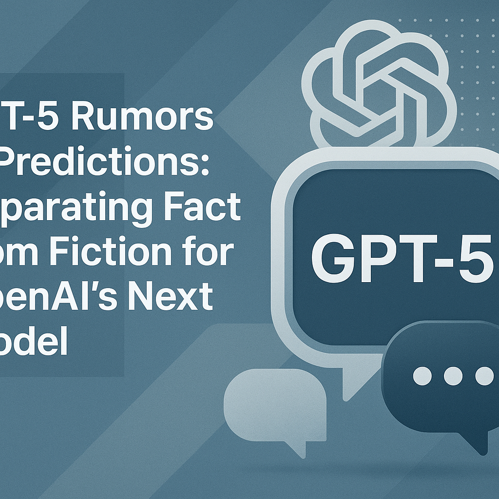 GPT-5 Rumors & Predictions: Separating Fact from Fiction for OpenAI's Next Model